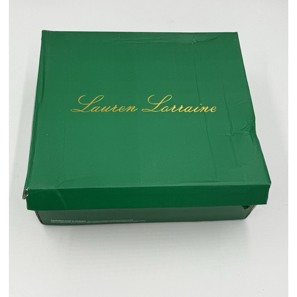 Lauren Lorraine Womens Boots Beyonce Black Rhinestones Knee Size 6.5 Statement - Picture 10 of 11